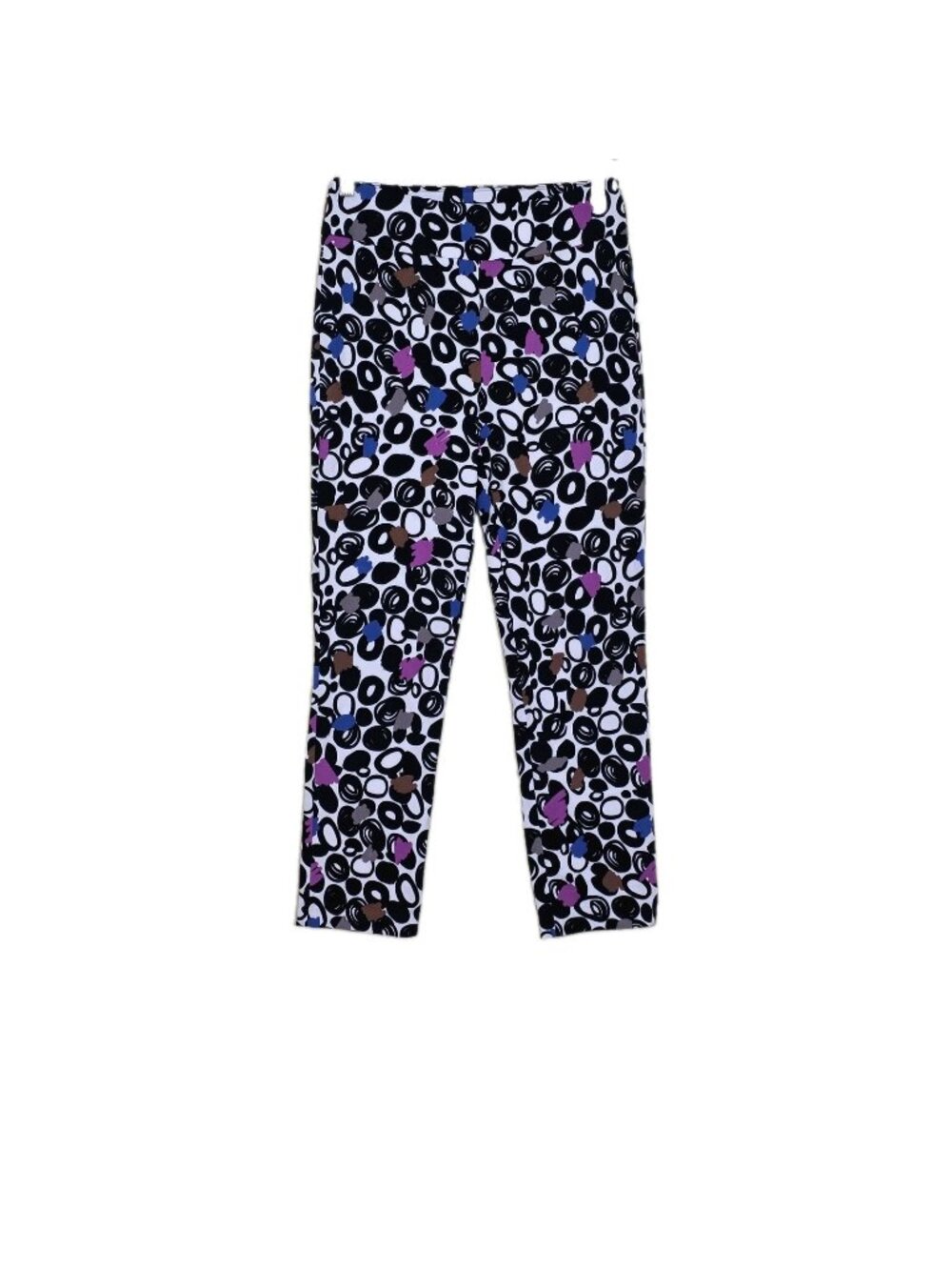 Joseph Ribkoff Pants US 6 Multicolor Abstract Graphic Print Stretch Pull On Boho